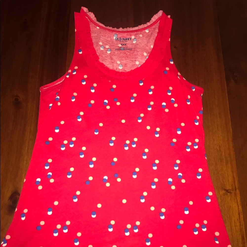 Old Navy red, white and blue tank 🇺🇸 Size Med!