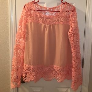 Light Pink Lace Top