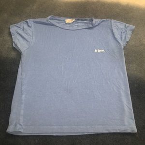 "k bye" tee