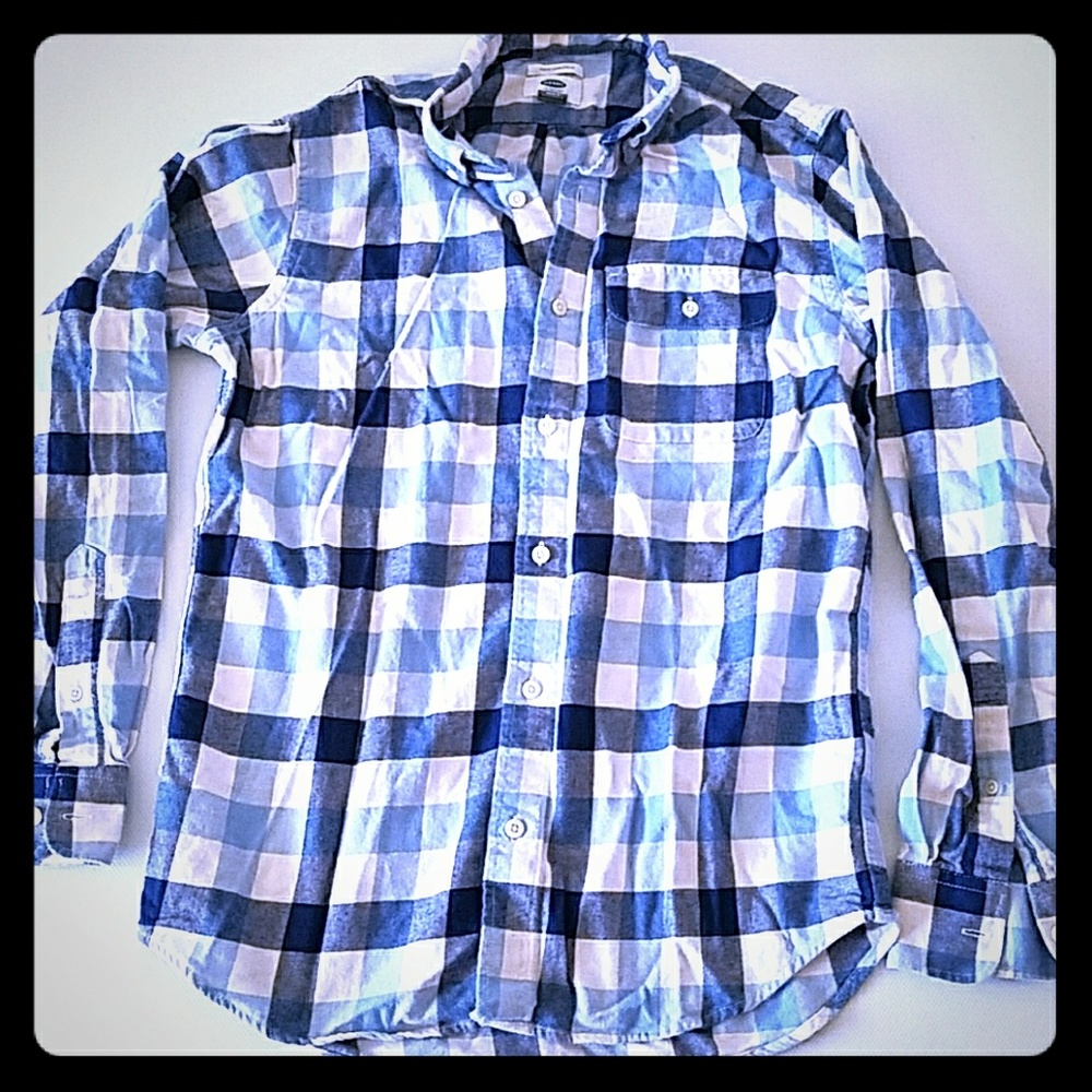 Plaid button down shirt
