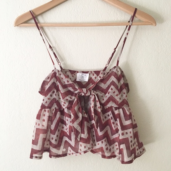 Zara Tops - Zara Tie Front Tank Top