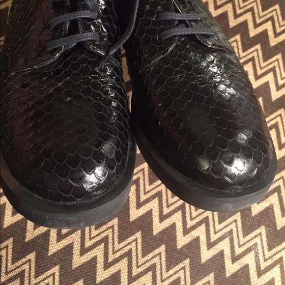 NWOT Robert Cleregie Snake skin oxfords - Picture 2 of 8