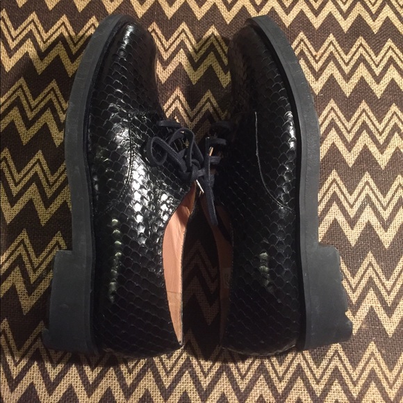 NWOT Robert Cleregie Snake skin oxfords - Picture 5 of 8