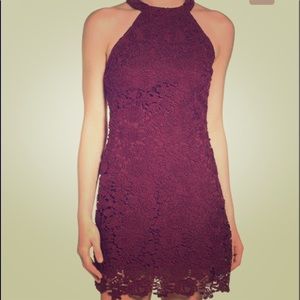 Lulus lace halter dress