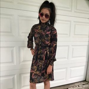 H&M long sleeve Leaf Dress