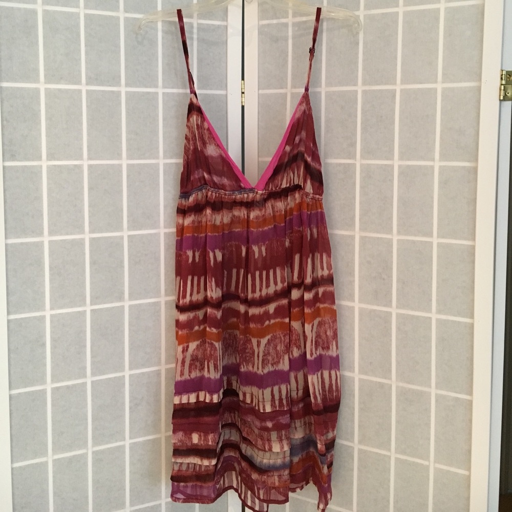 100% Silk Beach Cover Up Dress