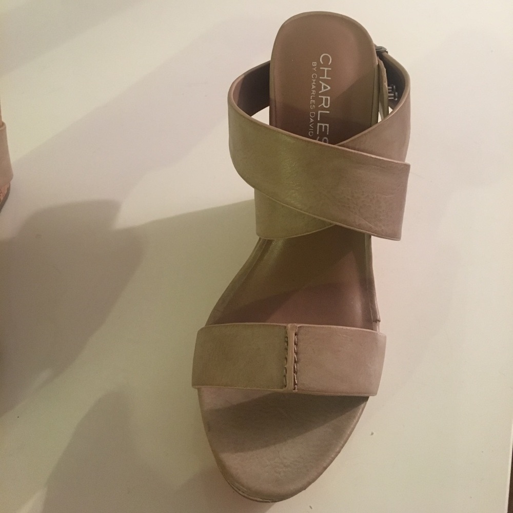Charles by Charles David Nude Wedges