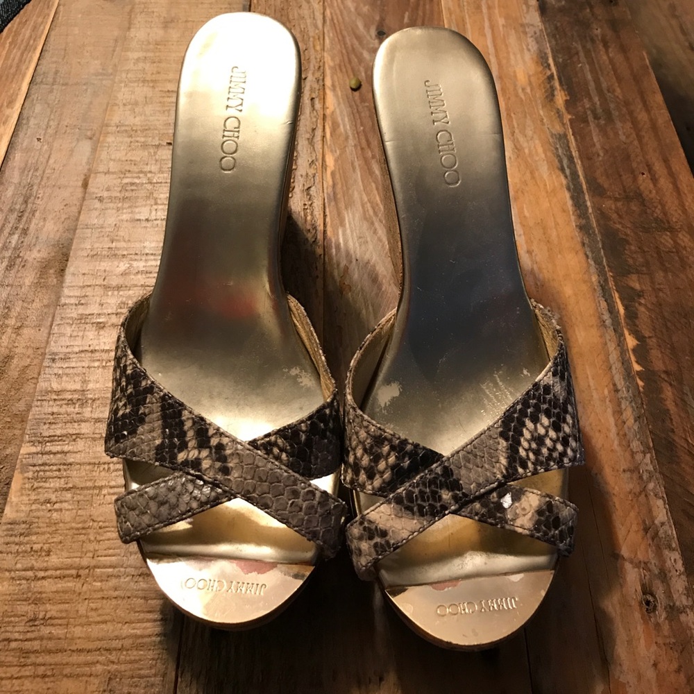 Jimmy Choo Cork Wedge Sandals