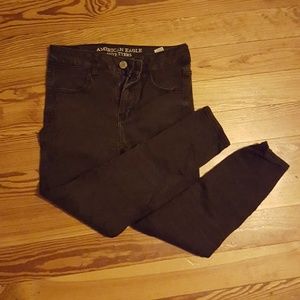 Black American eagle Capri jeans