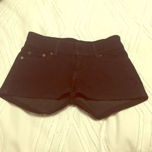 Levi's black jean shorts