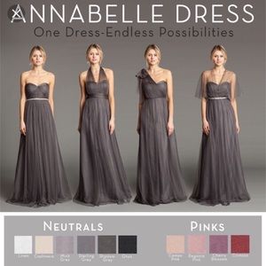 Jenny Yoo Annabelle Tulle convertible dress