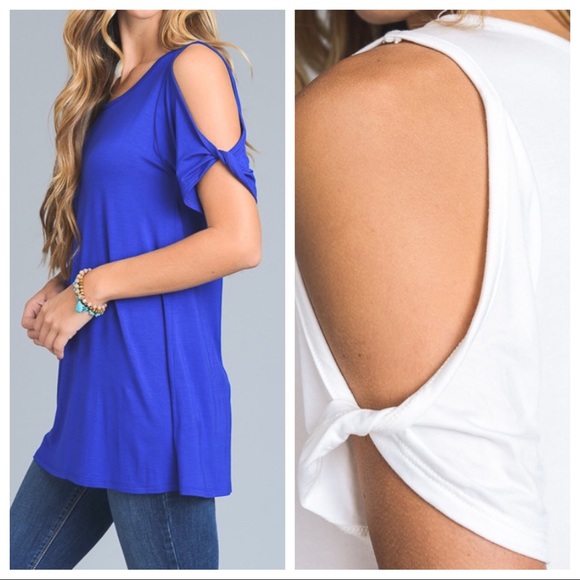 LAST! Twist detail tee, Coral. - Picture 2 of 5