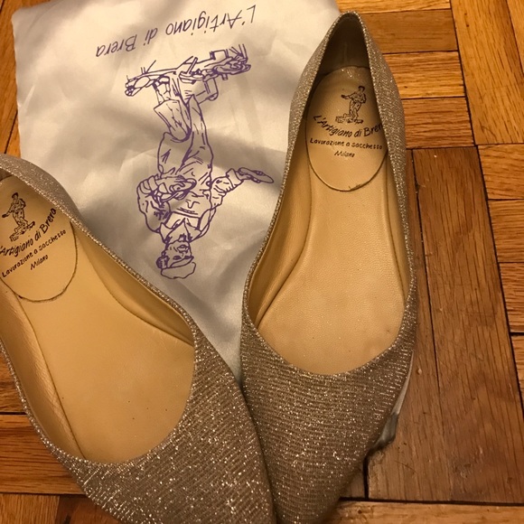 L''Artigiano di Brera sparkly flats - Picture 2 of 3