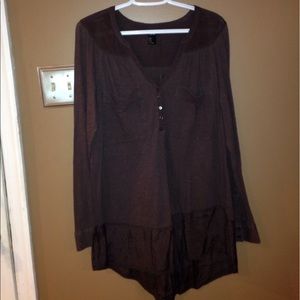 Mauve button down top!