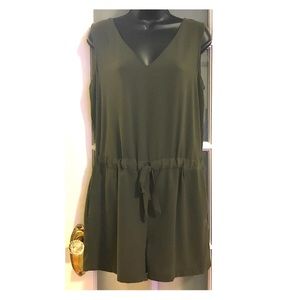 Hunter green Zara romper