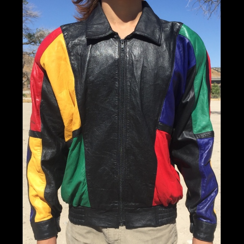 Vintage Butter Learher Bomber