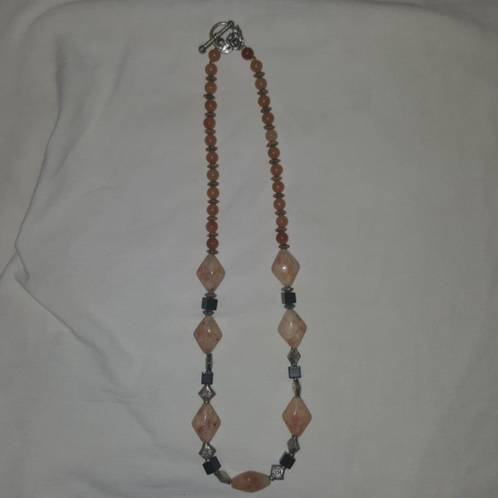 Stone and Bead Necklace