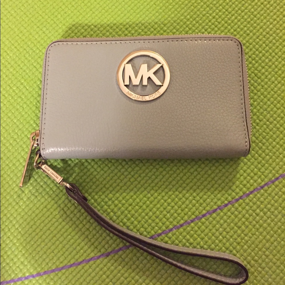 MK light blue wallet