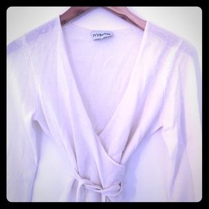 100% cashmere wrap sweater