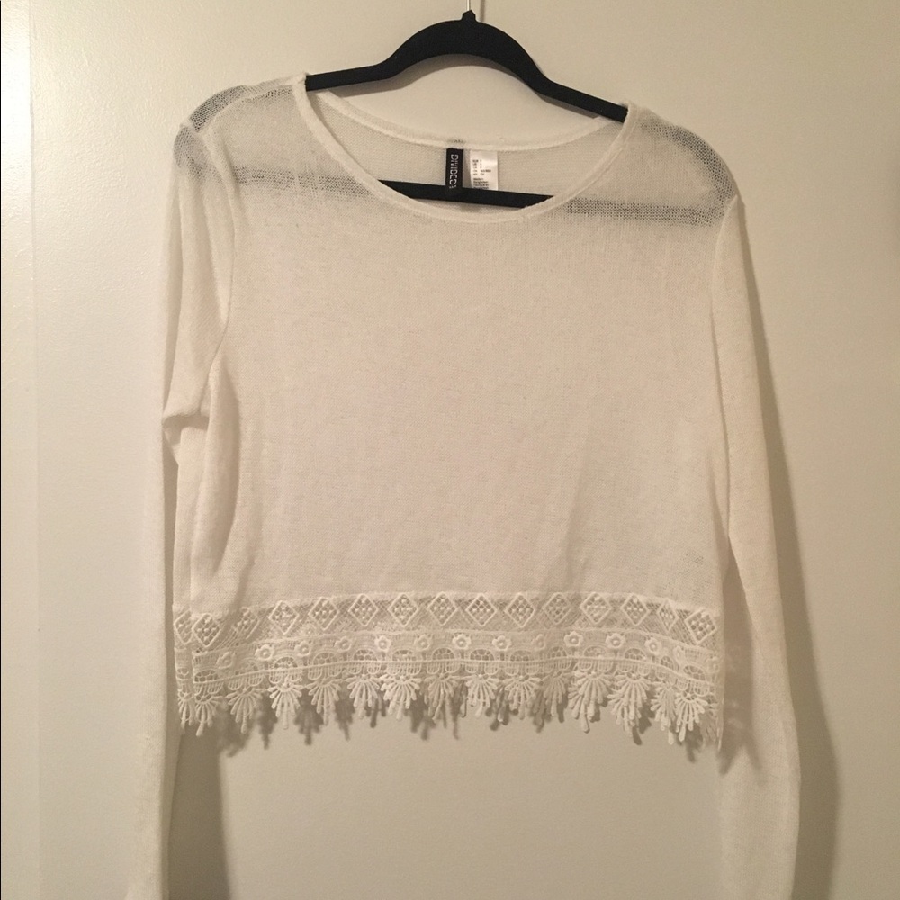White crochet shirt