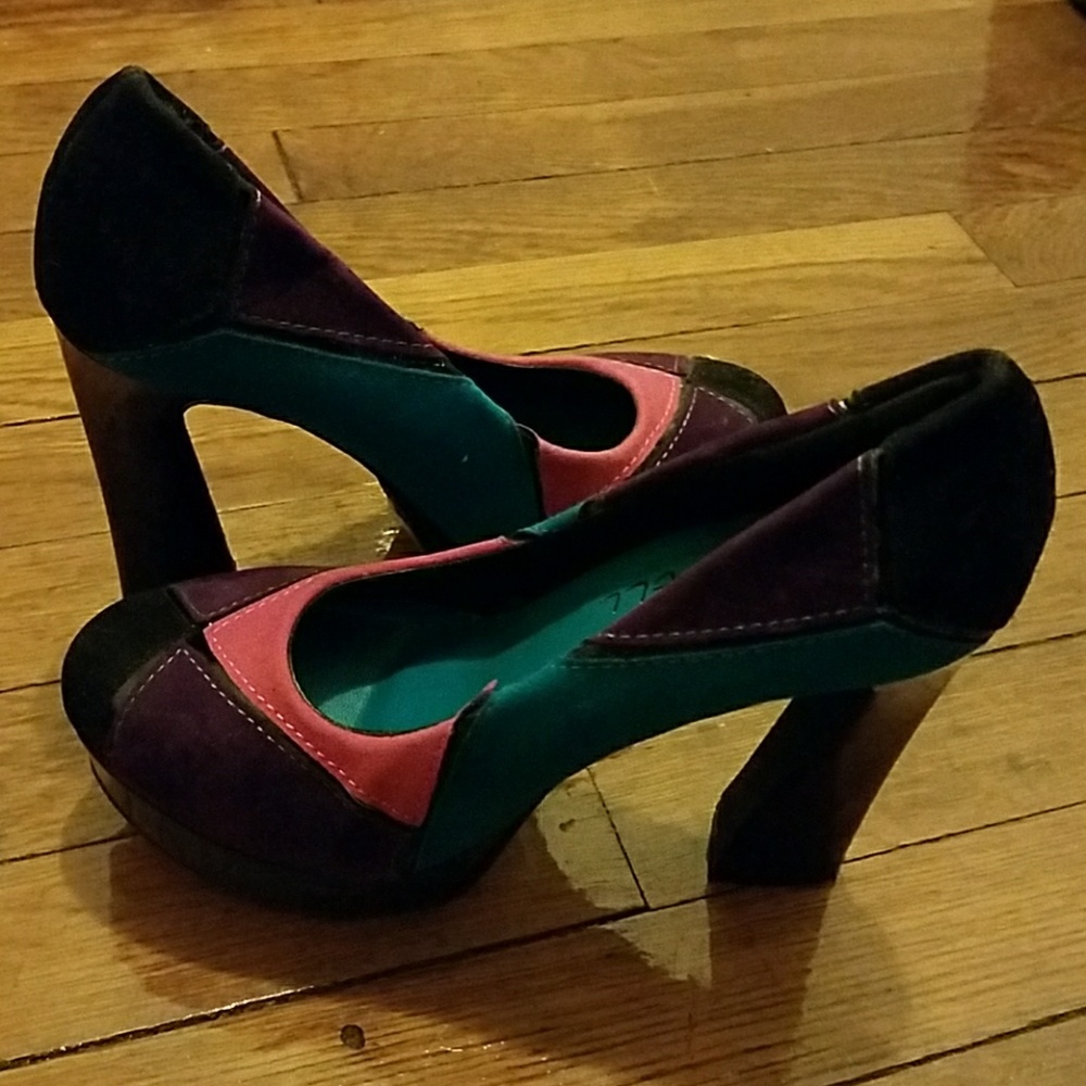 Beautiful Multi-Colored Heels