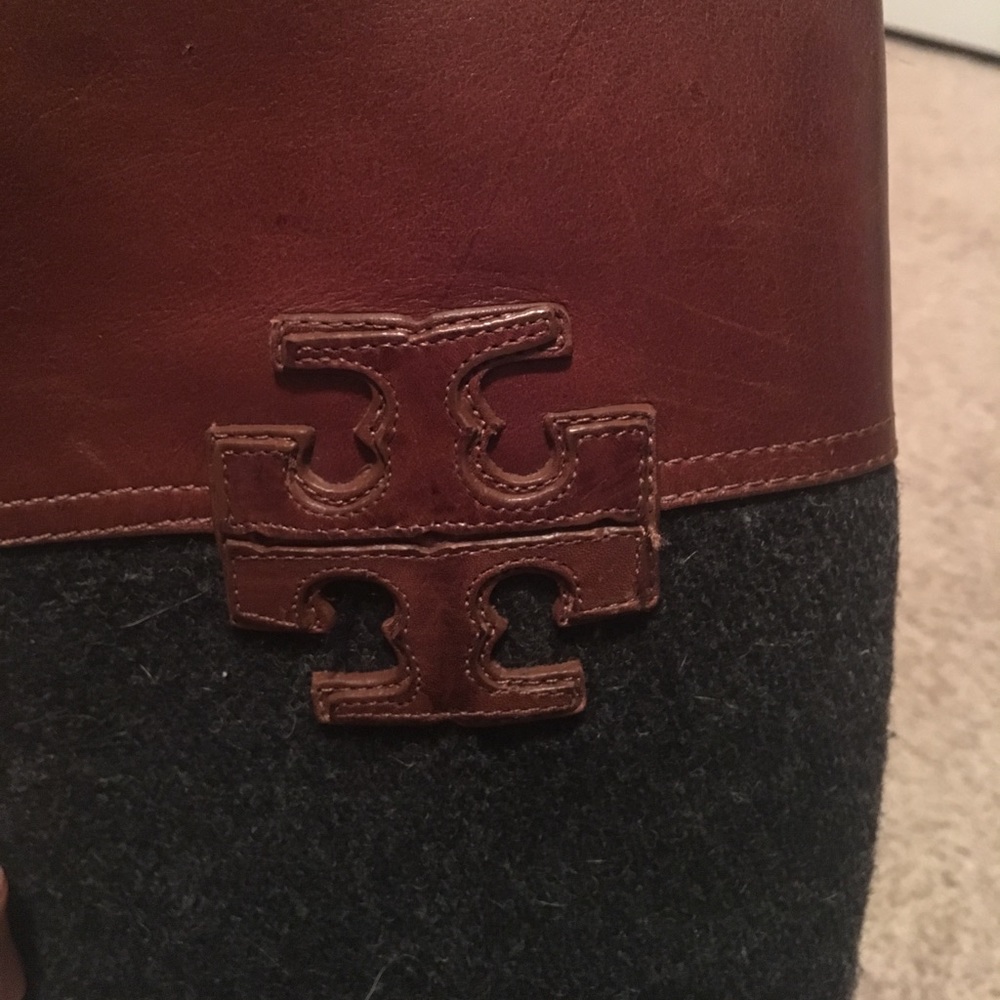 Tory Burch mixed media boots