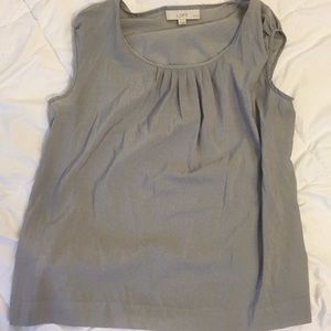 LOFT women's large petite / gray shell EUC