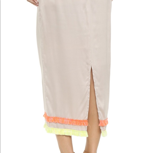 Last One! NWT MARA HOFFMAN Fringe Skirt - Picture 4 of 6