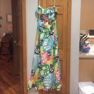Lilly strapless maxi dress