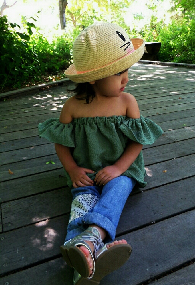 Handmade little girls blouse