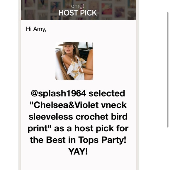 🌺HP X 2❤️Chelsea&Violet vneck  crochet bird print - Picture 5 of 6