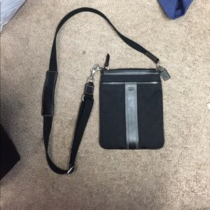 Real coach over shoulder purse
