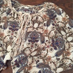 Anthropologie floral blouse