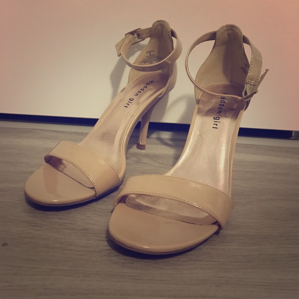 Madden girl nude heels size 8
