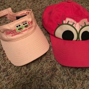 Sweet frog hat/visor/sweatshirt/tshirt