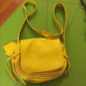 Coach yellow crossbody bag