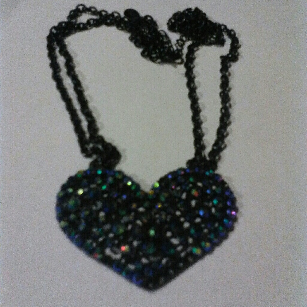 2 heart necklaces bundle