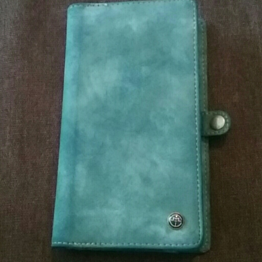 Teal CaseMe phone case/wallet