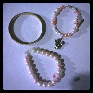 Minnie mouse bracelet trio