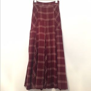 Free People Plaid Skirt
