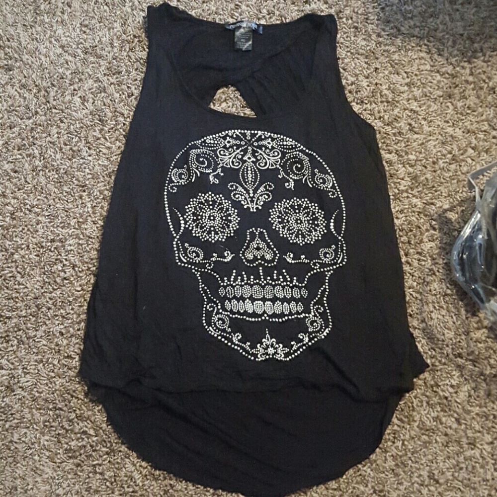 HOTTOPIC celestial skeleton hi-low tank