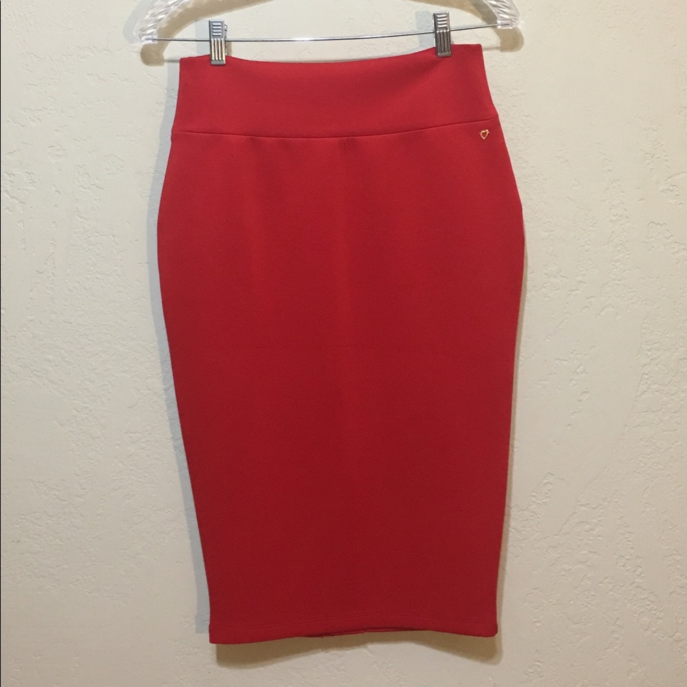 Red Pencil Skirt