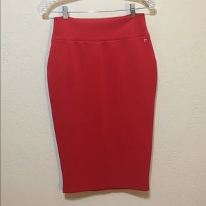 Red Pencil Skirt