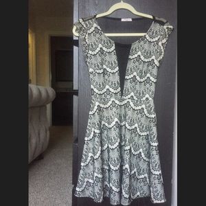 Auditions lace black dress