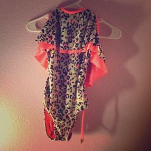 Cute leopard print bathing suit