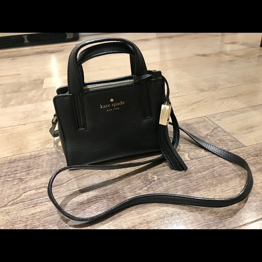 Kate Spade mini leather crossbody tote