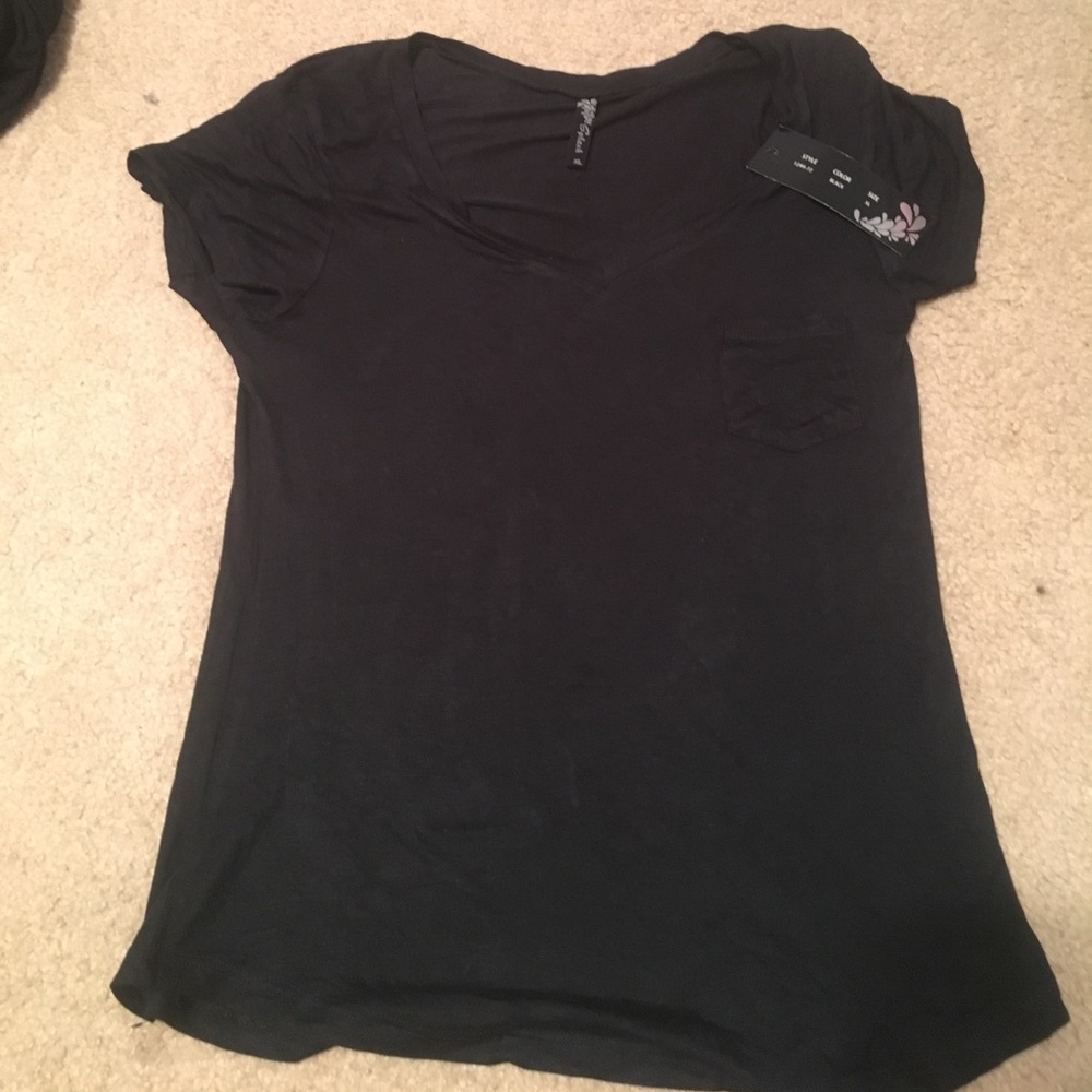 Black v-neck