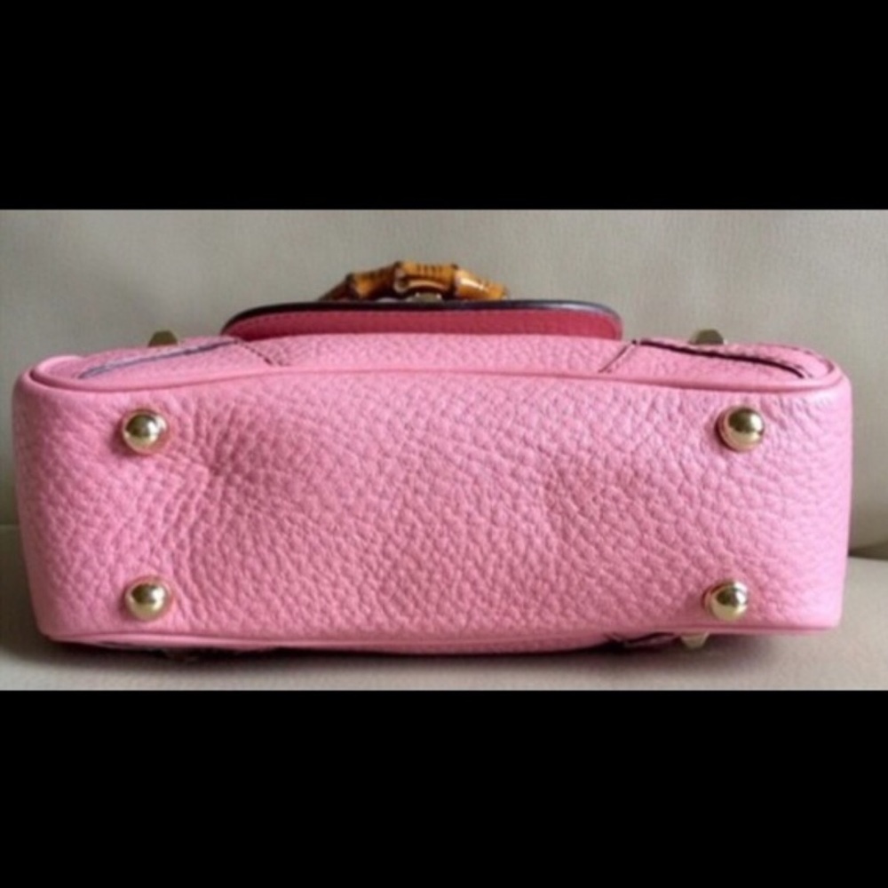Authentic Gucci Studded Bamboo Crossbody - Picture 6 of 8