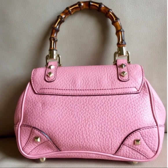 Authentic Gucci Studded Bamboo Crossbody - Picture 5 of 8