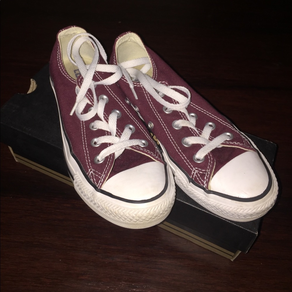 Burgundy Converse